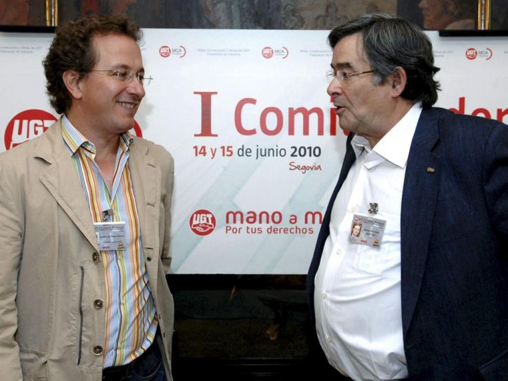 Manuel Fernández, secretario federal de MCA-UGT (derecha)