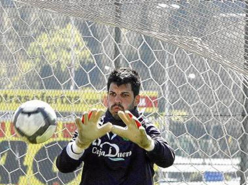 Jacobo, en un entrenamiento en Valladolid.
