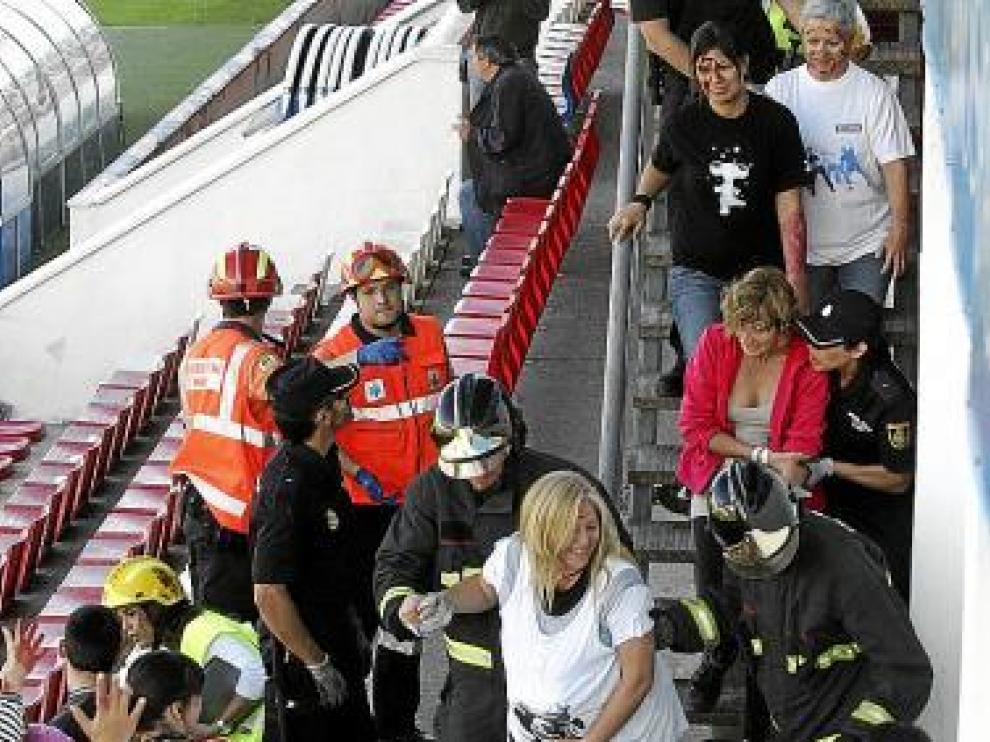 Los servicios de emergencias evacuaron a una embarazada.