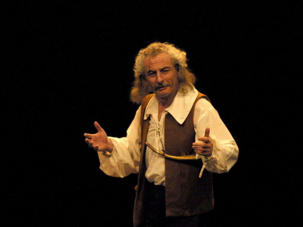 Rafael Álvarez, 'el Brujo', en su actuación en el pasado Festival Castillo de Alcañiz.