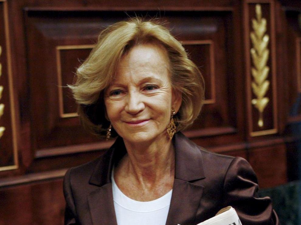 Elena Salgado en el congreso