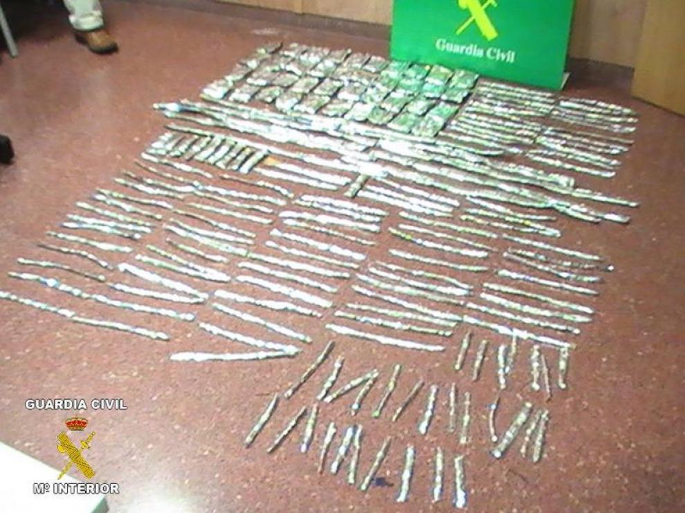 Detienen a un vecino de Zaragoza con 4,5 kilos de droga
