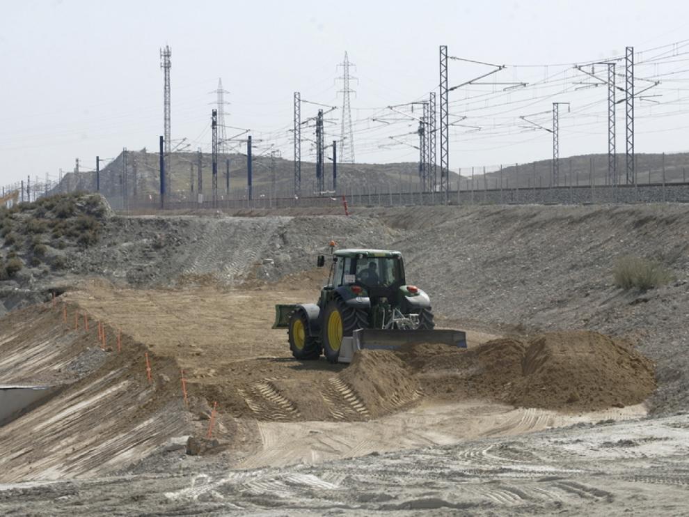 Obras de la segunda estación del AVE en Zaragoza