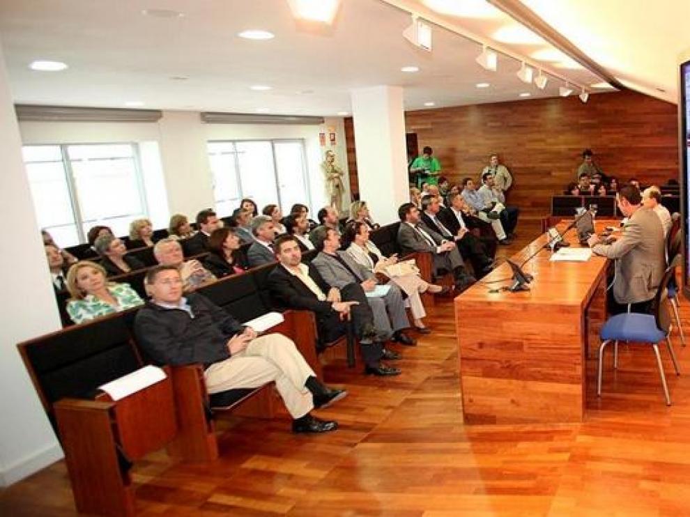 La presentación de la web, en el Banco de España