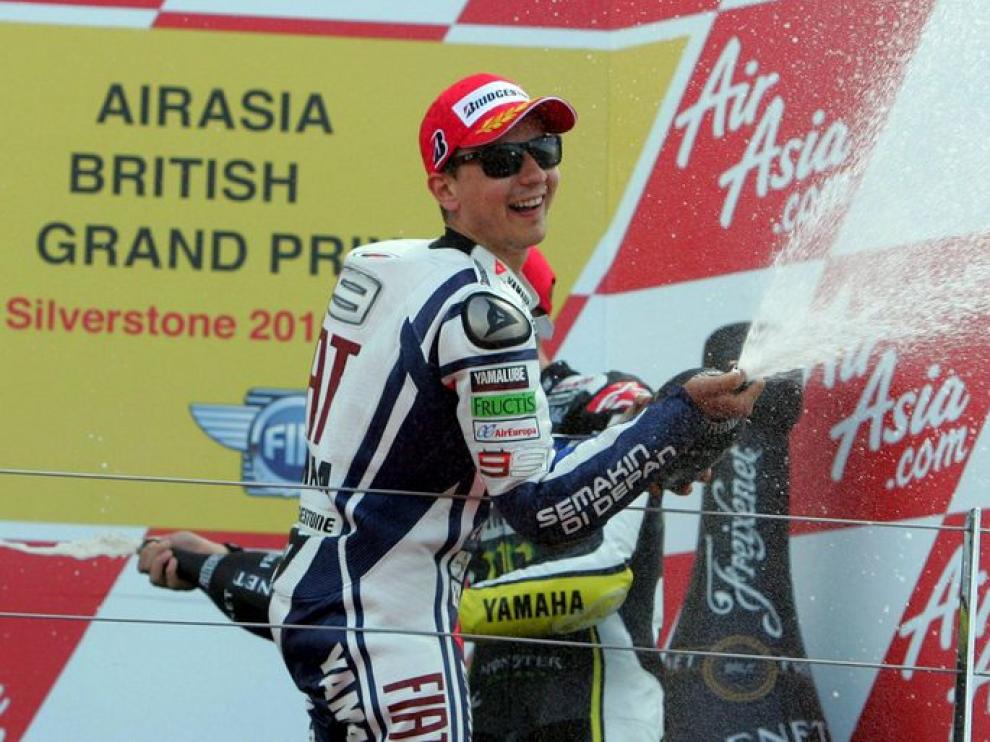 Lorenzo celebra su triunfo