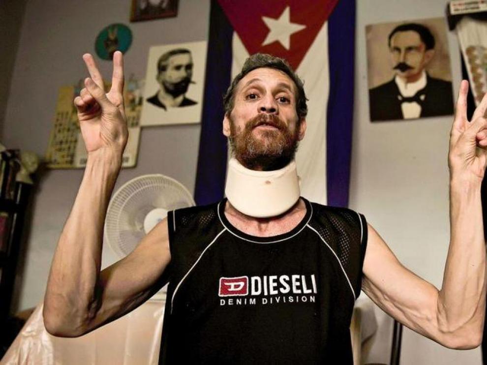 Uno de los excarcelados disidentes cubanos, Ariel Sigler, en su casa el pasado 12 de junio