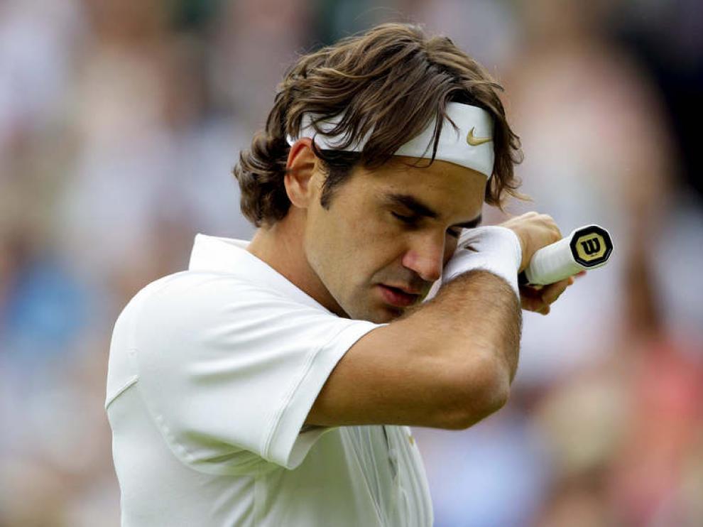 Federer, en un momento del partido.