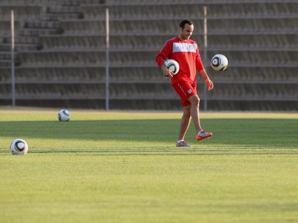 Donovan se ejercita.