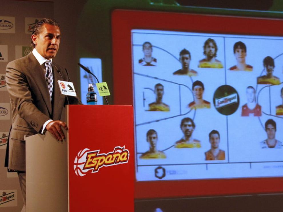 El seleccionador español, Sergio Scariolo.