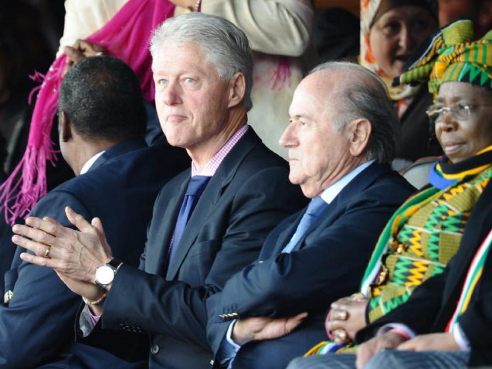 Clinton, en el palco.