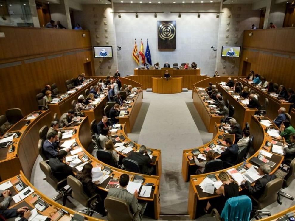 Las Cortes durante la sesión plenaria
