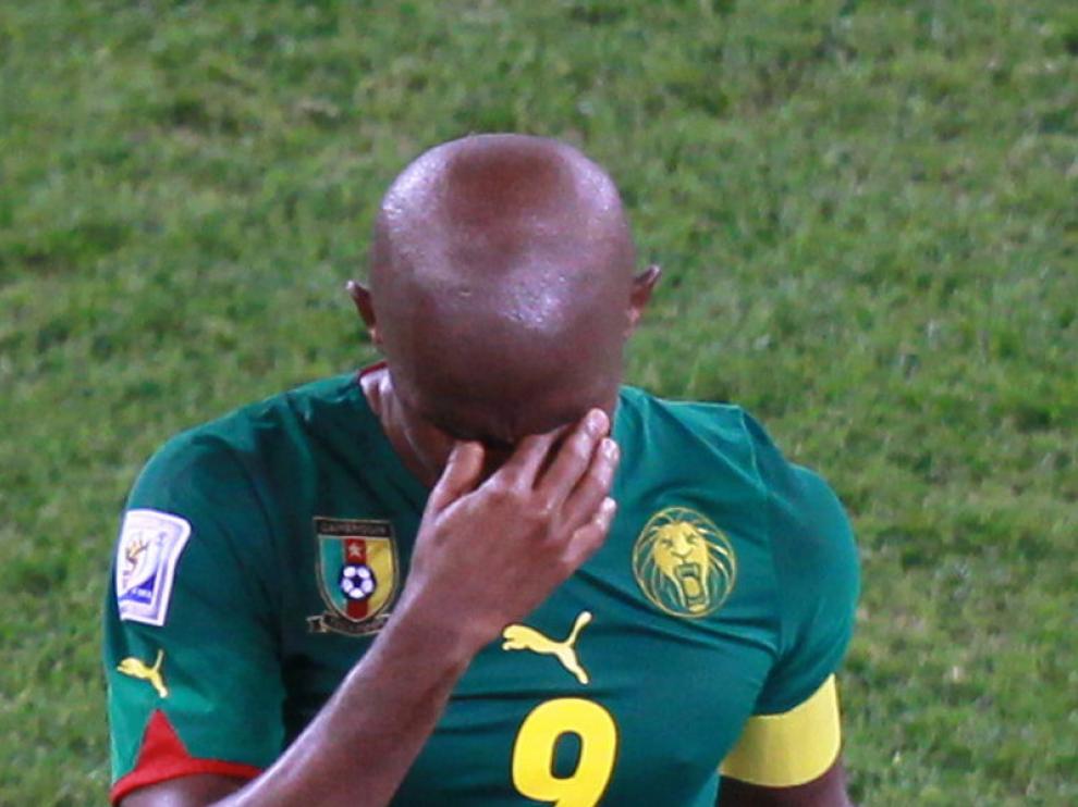 Eto'o lloró al ser eliminado.