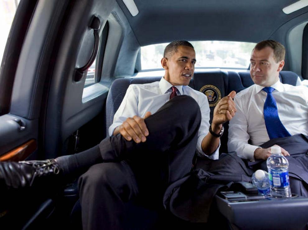 Obama y Mendeved se van a comer una hamburguesa