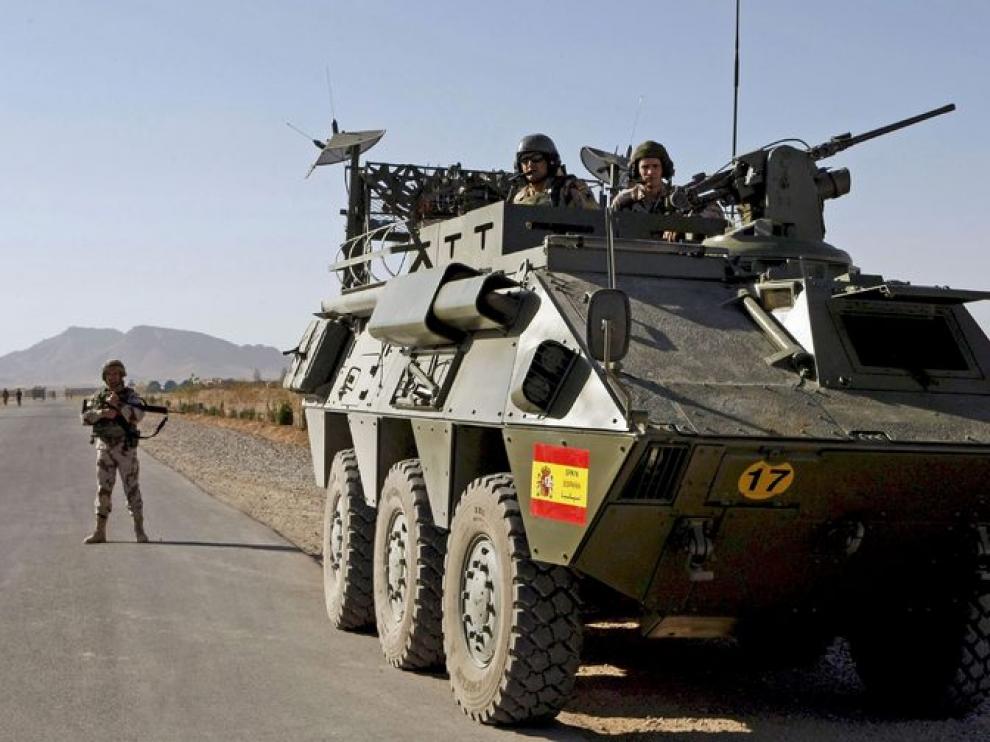 BMR, un vehículo blindado del Ejército español igual al siniestrado