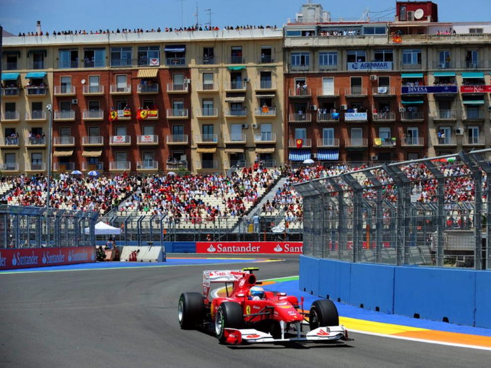Fernando Alonso en Valencia