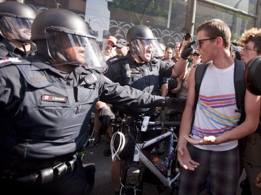 Protestas contra la cumbre