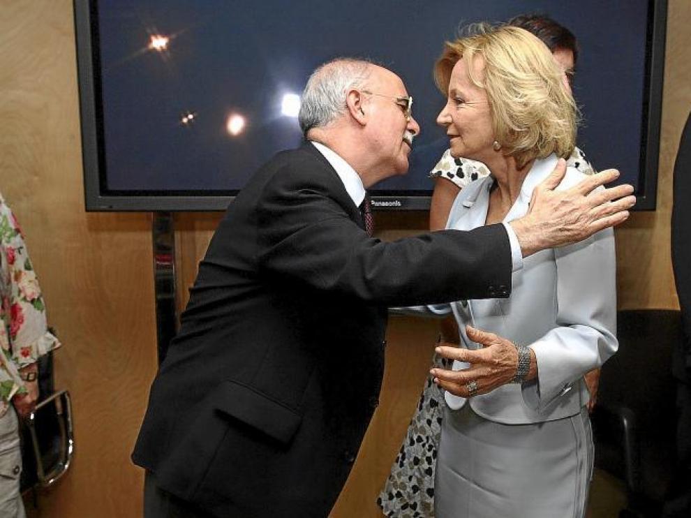 El consejero de Economía de Aragón y la vicepresidenta Económica, en un Consejo de Política Fiscal y Financiera.
