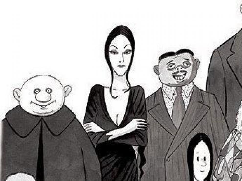 Los personajes del cómic 'La Familia Addams'