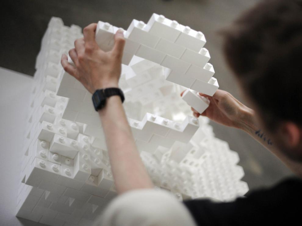 Festival de diseño con piezas de Lego, en Berlín