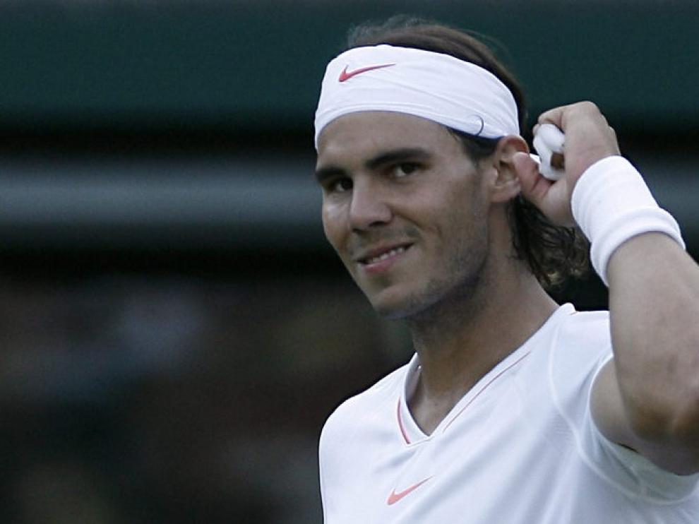 Rafa Nadal, en pleno partido