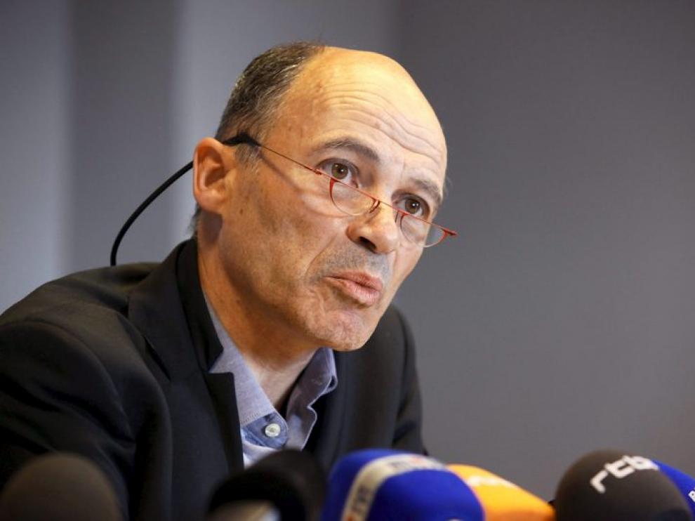 Peter Adriaenssens durante una rueda de prensa.