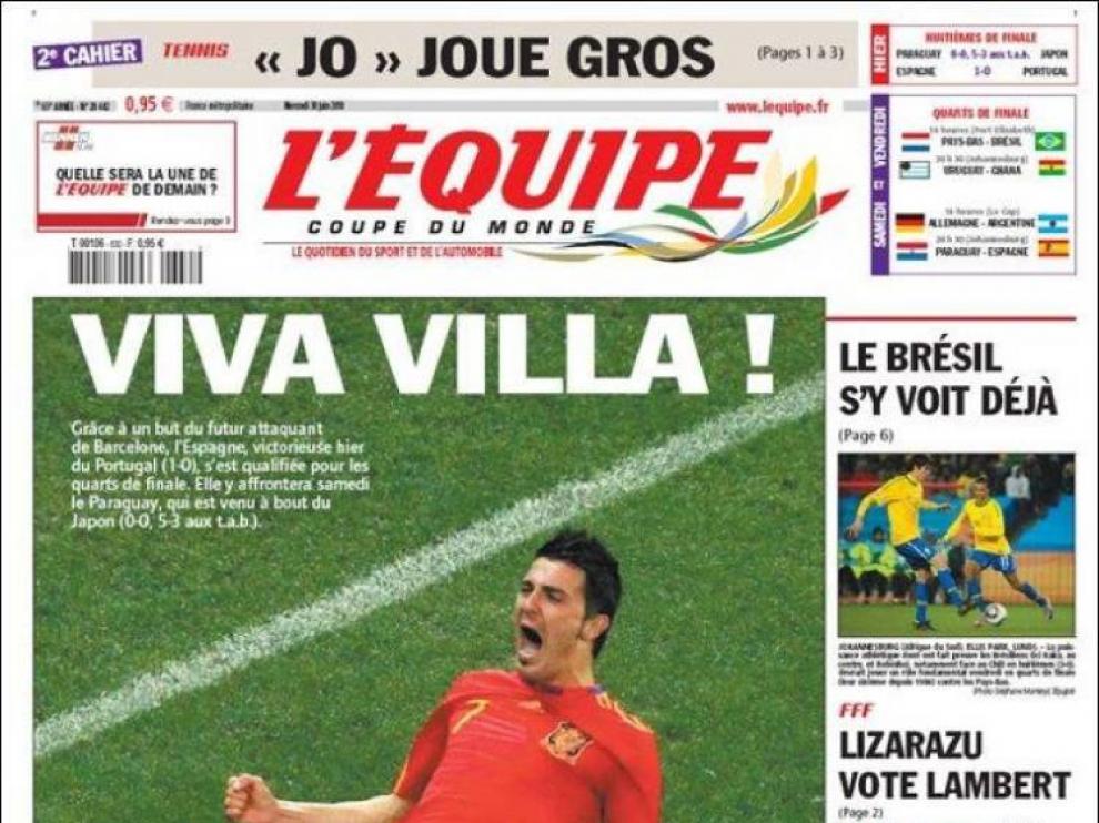 La portada de L'Equipe