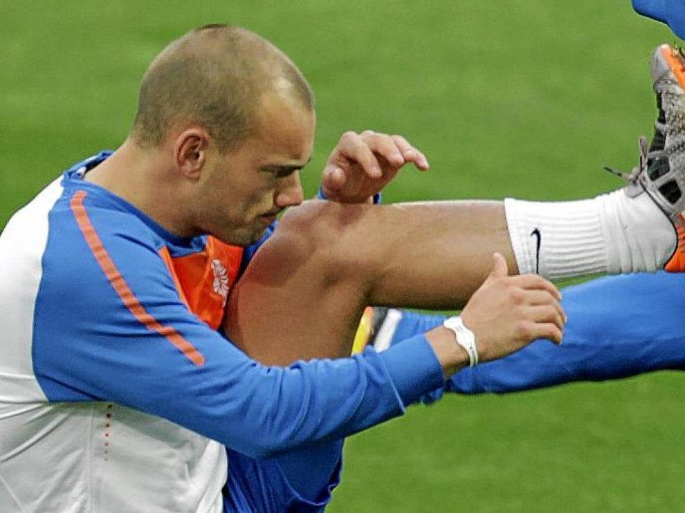 Junto a Robben, Wesley Sneijder representa la principal credencial holandesa ante Uruguay.