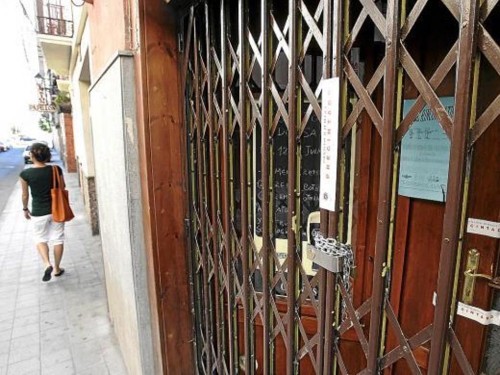 La Policía Local precintó el lunes el local ubicado en la calle de San Lorenzo, cerca del Tubo.