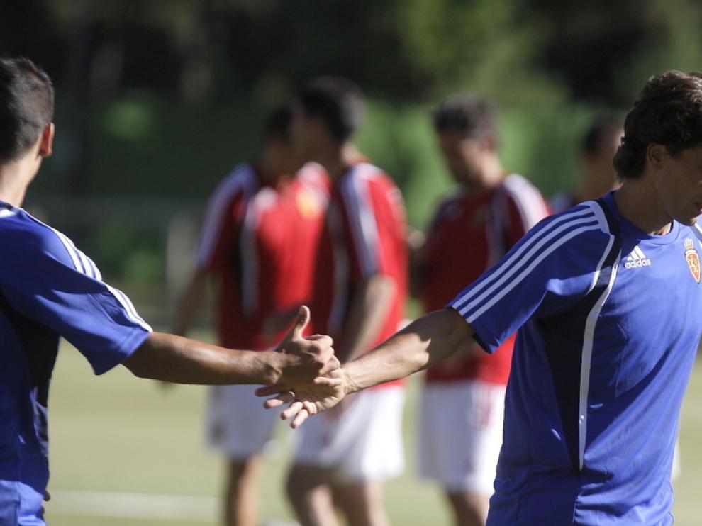 Jorge López durante un entrenamiento en Navaleno