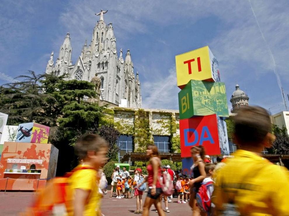 El parque de atracciones del Tibidabo, reabierto tras el accidente del sábado