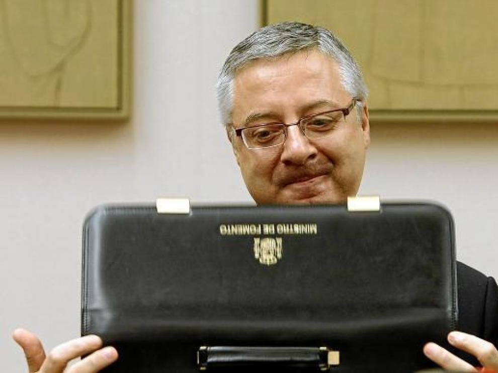 José Blanco, en su comparecencia de ayer en la comisión de Fomento del Congreso.