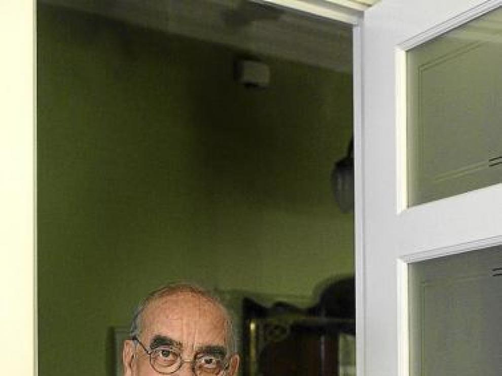 José Antonio Labordeta, en su domicilio zaragozano.