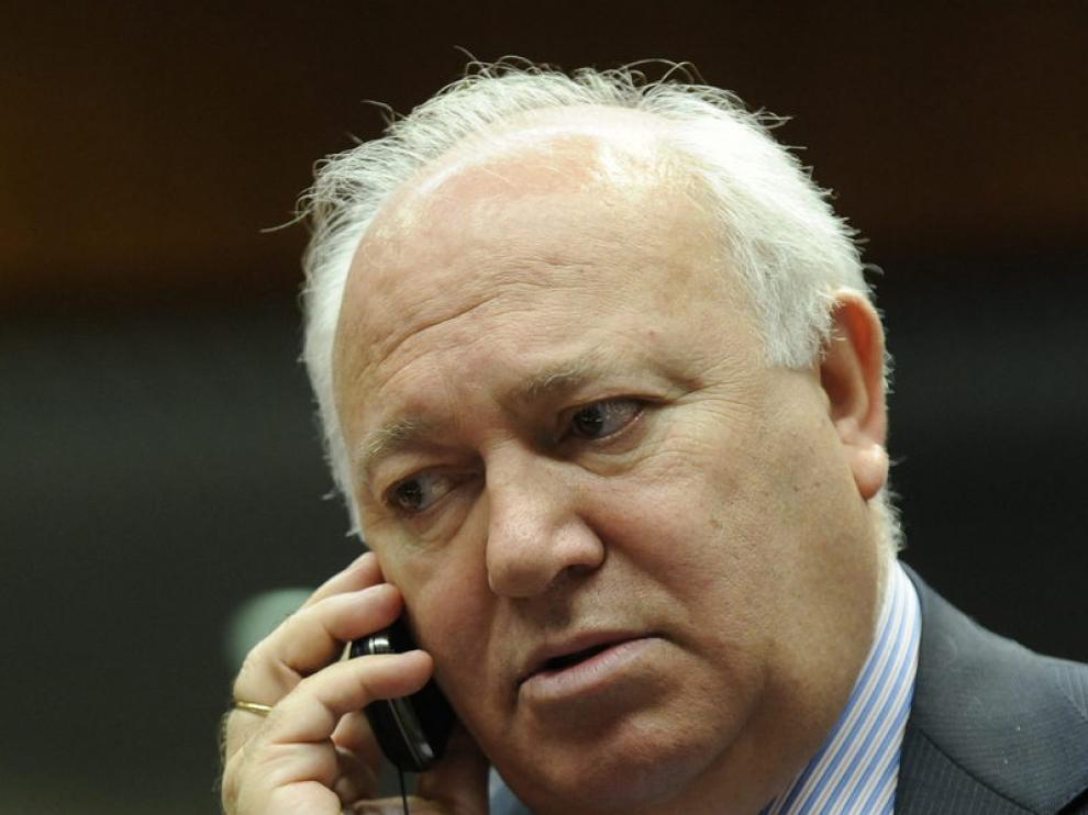 Moratinos en la reunión de ministros de Asuntos Exteriores