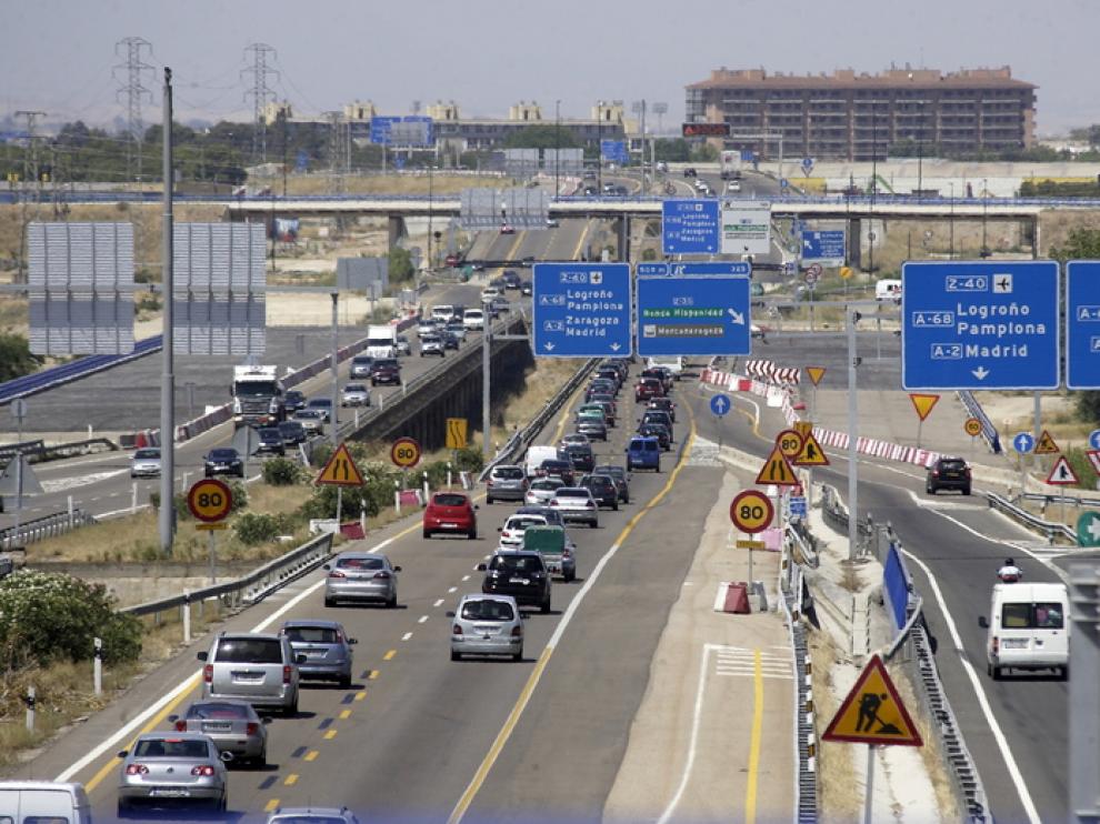 Tráfico en las carreteras aragonesas