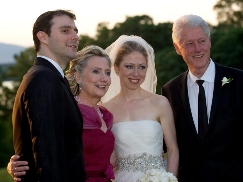 Chelsea Clinton el día de su boda