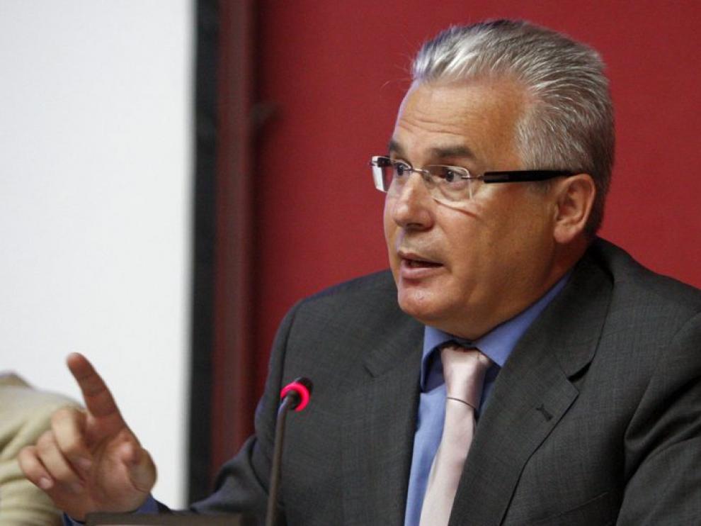 Garzón durante la conferencia.