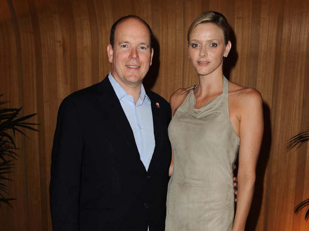 Alberto de Mónaco y su prometida, Charlene Wittstock.