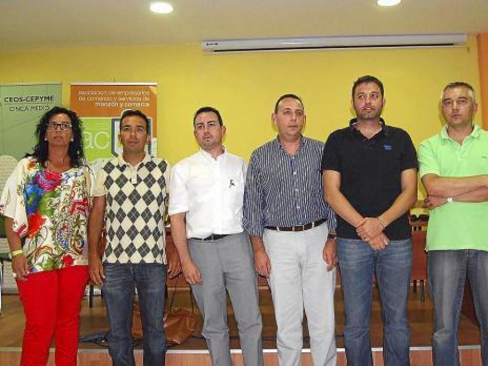 Isabel Terán, Jesús Guerrero, Alfonso Ruiz, Enrique Español, M. Ángel Ric, José Mª Orús y Ernesto Cancer.