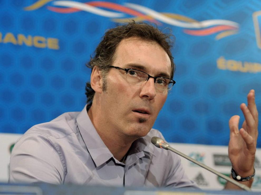 Laurent Blanc en la rueda de prensa que ha presentado su primera convocatoria