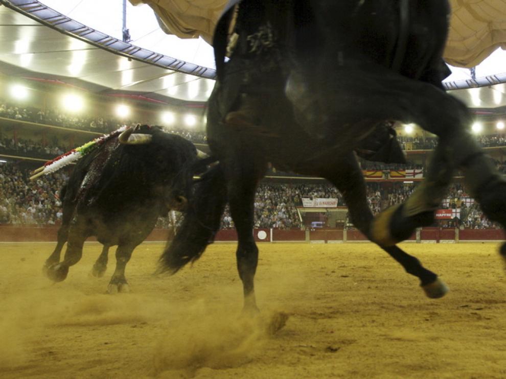 Toros en la plaza de la Misericordia, en Zaragoza