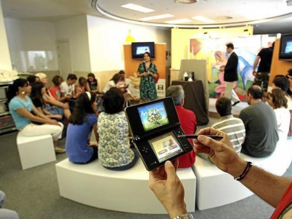 Demostración de 'Art Academy' en el Museo Thyssen Bornemisza de Madrid.