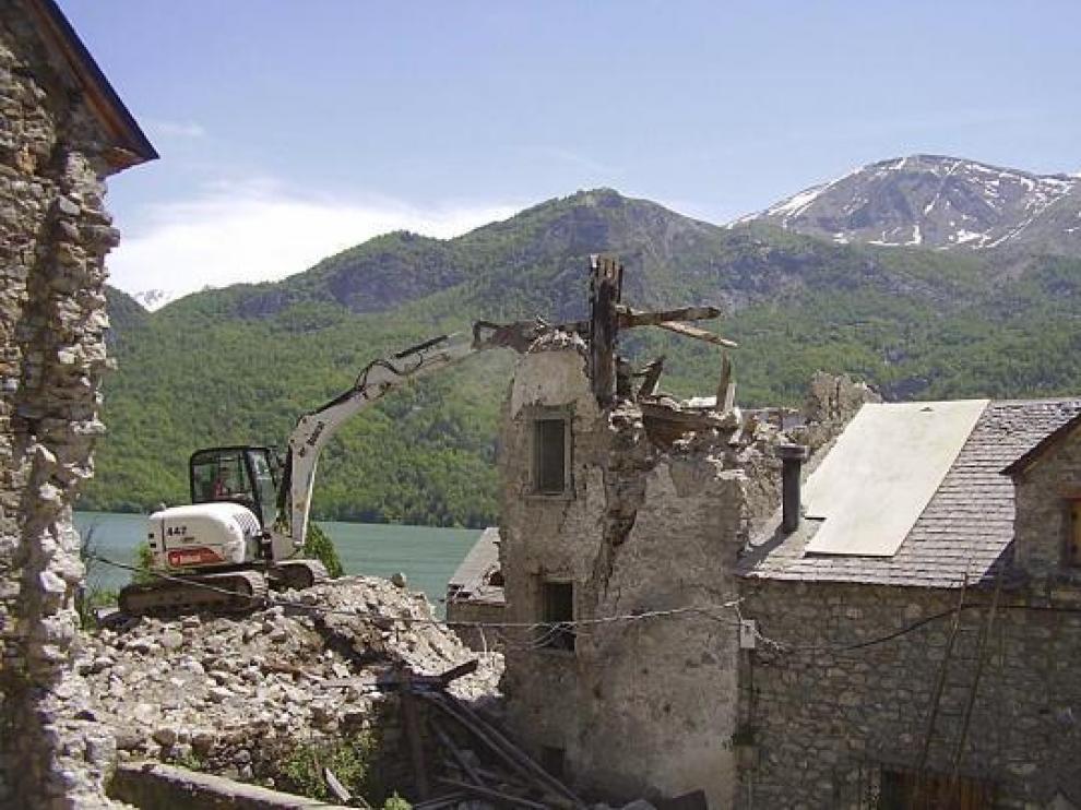 El año pasado se derribó Casa Borrullán, el último edificio que quedaba en pie en Saqués.