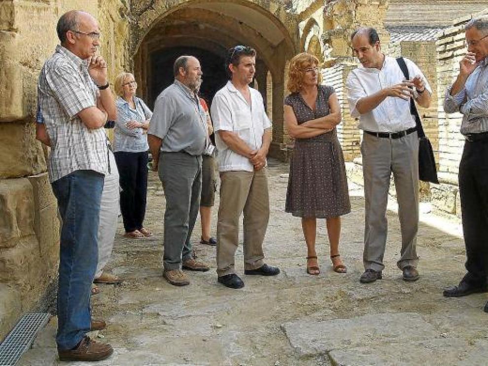 Primer día de las visitas durante la Expo, con la presencia de Jaime Vicente y la consejera de Cultura.