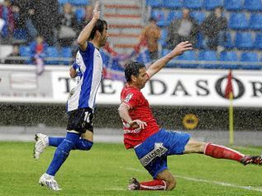 Partido Numancia-Hércules, en abril de 2010.