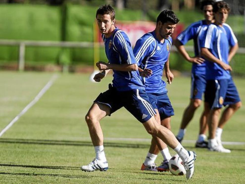 Kevin Lacruz, en uno de los entrenamientos de esta pretemporada.