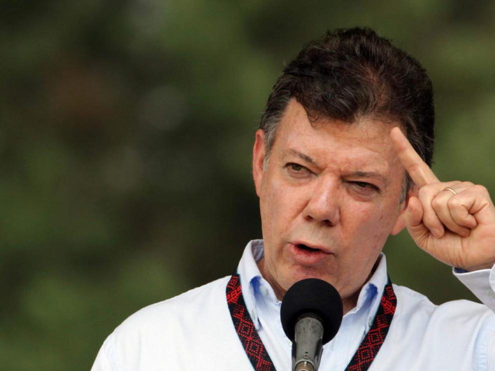 El presidente de Colombia, Juan Manuel Santos