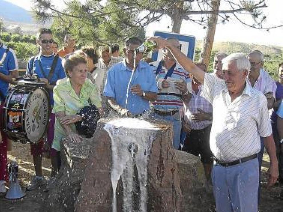 Durante las fiestas, se inauguró la nueva fuente.