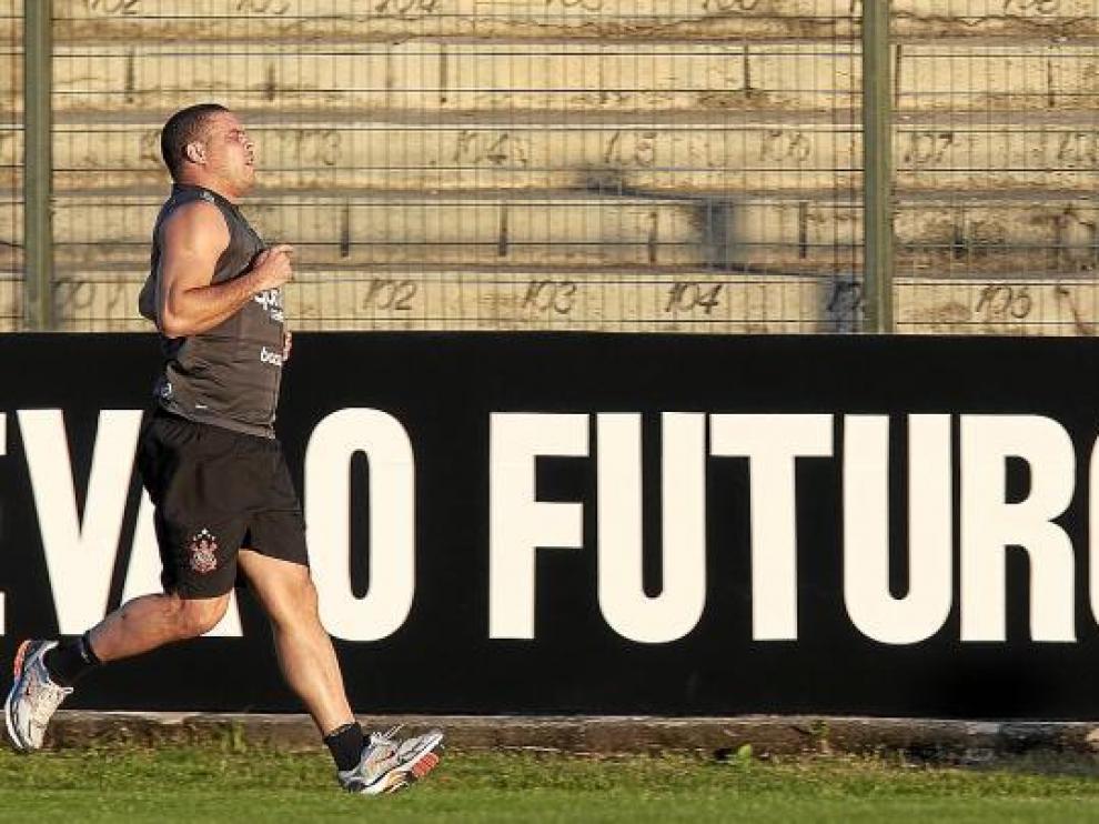 Ronaldo, entrenando la pasada semana en Brasil.