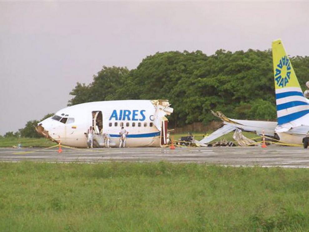 Avión siniestrado