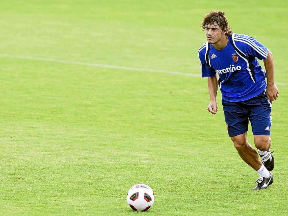 Contini durante un entrenamiento.